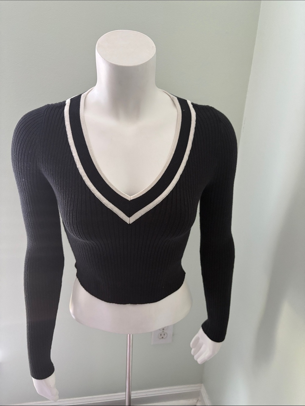 BDG Black V-Neck Sweater